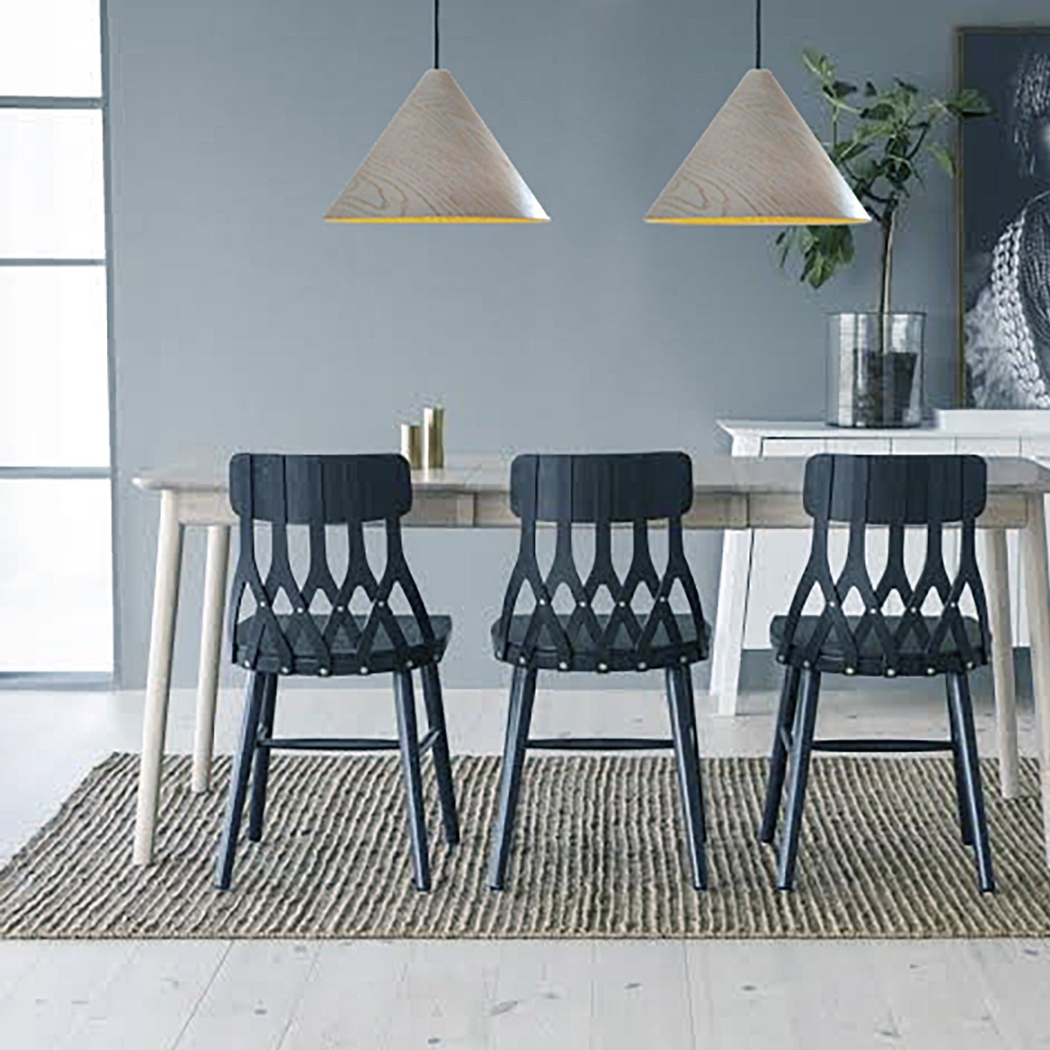 Basswood Natural pendant.