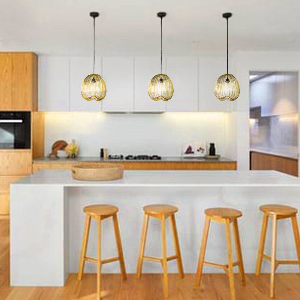 Cage 25 Brass Pendant