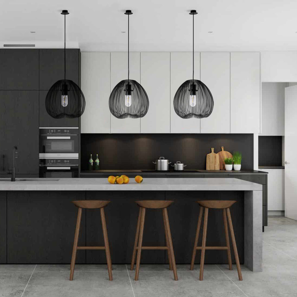 Cage 35  Black pendant