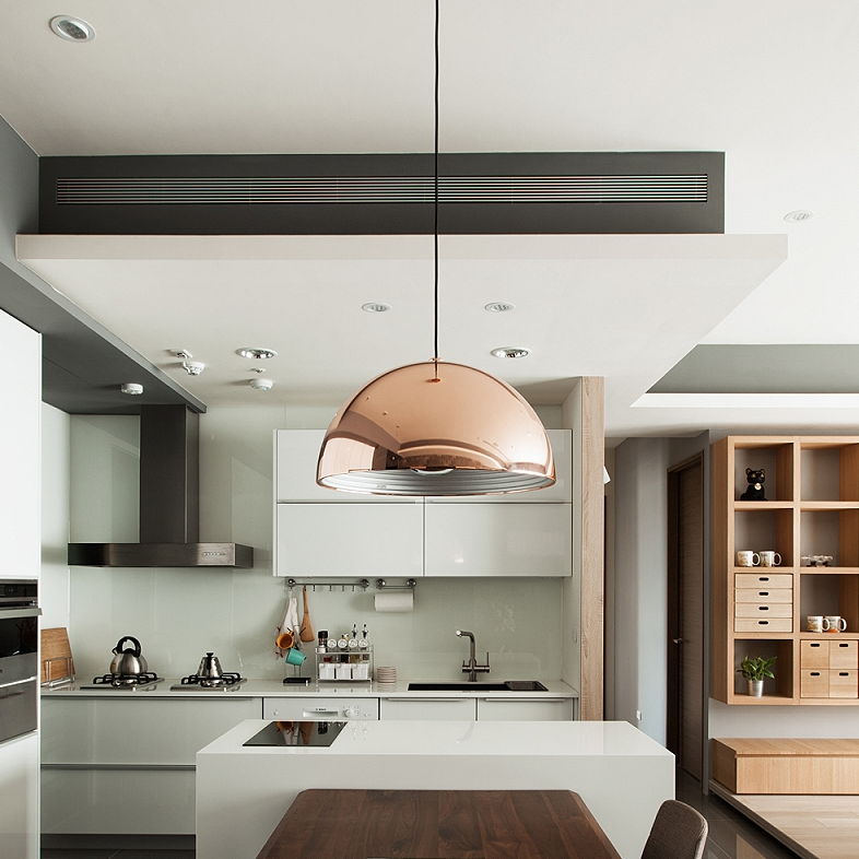 Dome Pendant 360 Copper